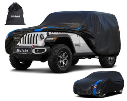 Custom Fit Car Cover for Jeep Wrangler 2dr 2 Door CJ YJ JK JL