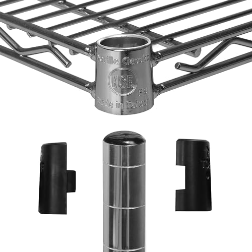 UltraDurable Heavy Duty NSF Solid Steel Wire Rack Storage Unit Wheels