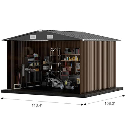 Shed Outdoor Storage Shed Metal (2 Count)