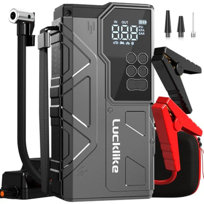 6000A 150PSI Car Battery Jump Starter with Air Compressor