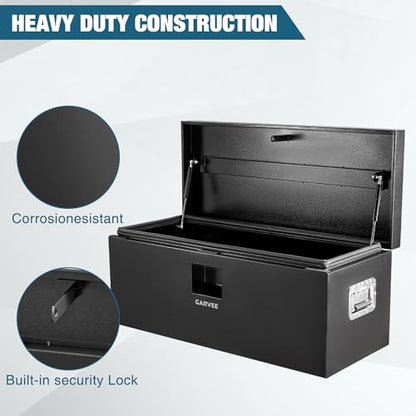 30 in Black Steel Truck Bed Tool Box