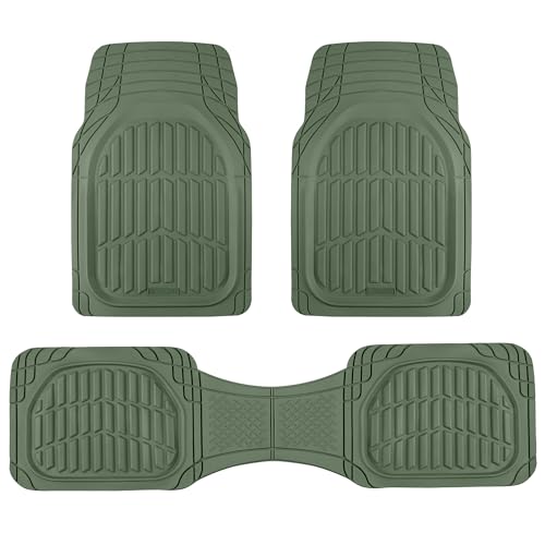 FlexTough LITE Rubber Car Mats Full Set (3 Count)