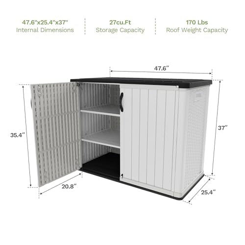 26 Cu.ft Plastic Outdoor Storage Cabinet