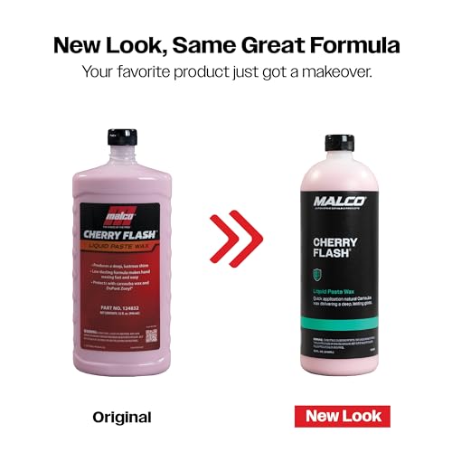 Cherry Flash Automotive Liquid Paste Wax for Hand Waxing (32 Fl Oz)