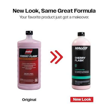 Cherry Flash Automotive Liquid Paste Wax for Hand Waxing (32 Fl Oz)