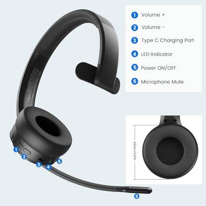 H3 Trucker Bluetooth Headset V5.4