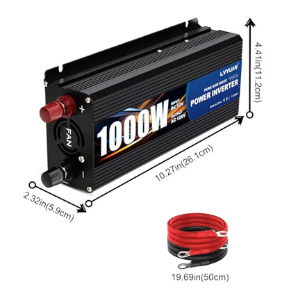 1000W Pure Sine Wave Inverter 12V to 110