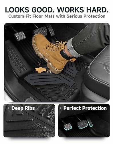 Color TPE Floor Mats for Chevrolet Silverado 2019