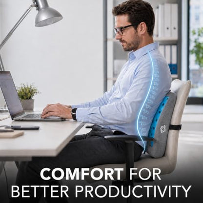 Memory Foam Lumbar Support Pillow for Office Chair