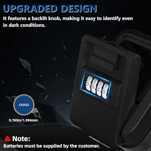 Car Window Lock Box with Light Up Dials