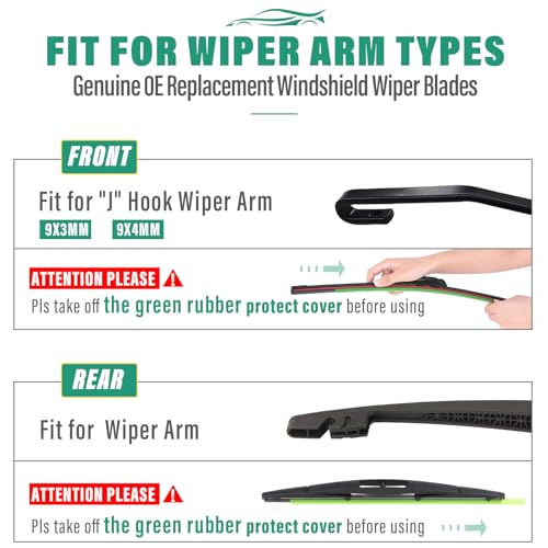 Windshield Wiper Blades Replacement for Nissan Armada 2017