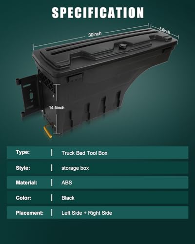 Truck Bed Tool Box for Chevrolet Silverado for GMC Sierra 2008