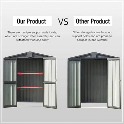Domi Outdoor Storage Shed 5'x3