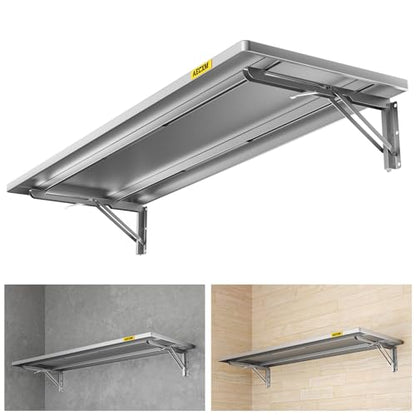 1.3x4ft Adjustable Rail Type Folding Storage Rack Shelf