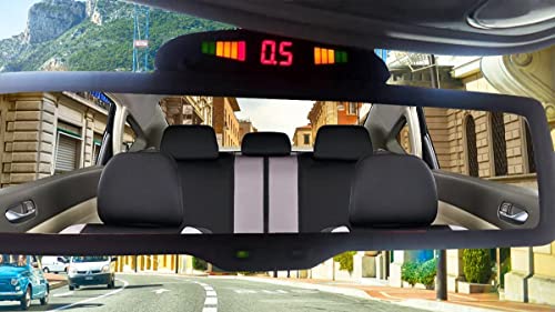 New 4 Parking Sensors LED Display Car Reverse Backup Radar System 10 Pack