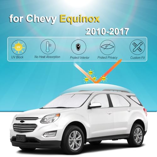 8pcs Thicken Sun Shades for Chevy Equinox 2010 (8 Count)
