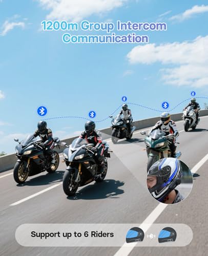 KY PRO Motorcycle Bluetooth Headset (2 Count)