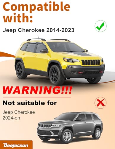 in Channel Window Visors Rain Guards for Jeep Cherokee 2014 (4 Count)