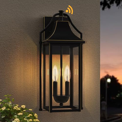 18IN Dusk to Dawn Outdoor Wall Sconce