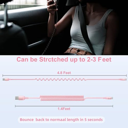 USB A to C Cable Fast Charging 3FT for Car (2 Count)