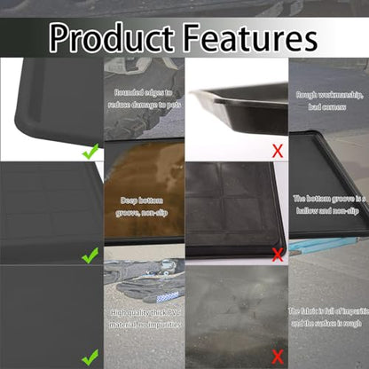 3Pcs Auto Oil Drip Pan Extra Large Oil Drip Pan for Under Car