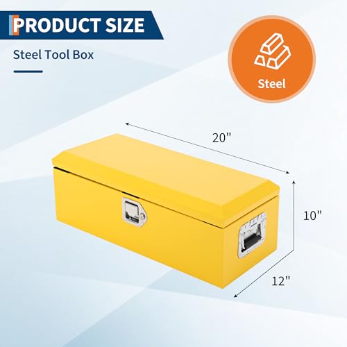 Black Steel Truck Bed Tool Box