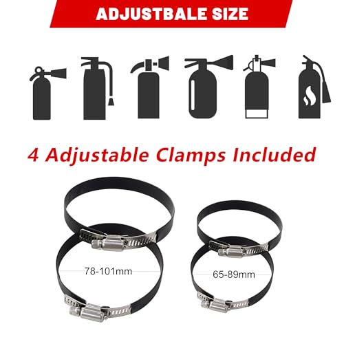 Aluminum UTV Fire Extinguisher Mount Kit for Roll Bar