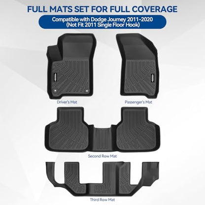 Custom Fit Floor Mats for Dodge Journey 2011