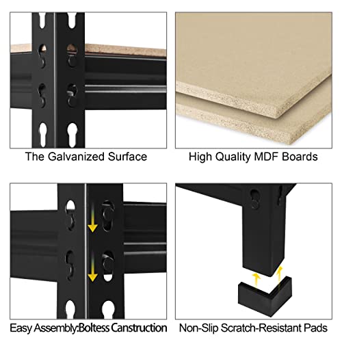 71" H Heavy Duty Storage Shelves (5 Count)
