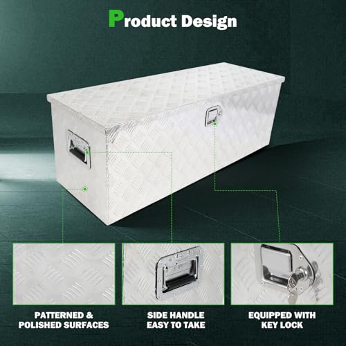 44 Inch Diamond Plate Truck Bed Tool Box