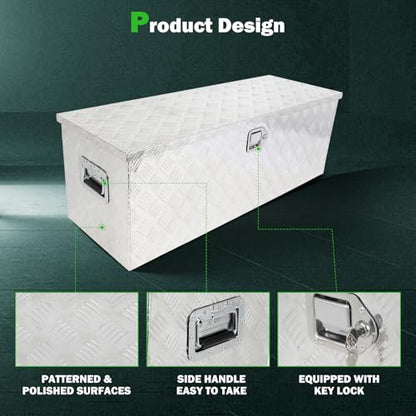 44 Inch Diamond Plate Truck Bed Tool Box