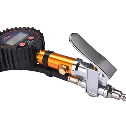 Tire Pressure Gauge with Inflator