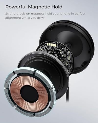 Velox Qi2 Mini 15W Wireless Charger Car Mount