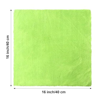 30 Pcs 16 x 16 Inch Edgeless Microfiber Plush Towels for Cars Detailing Drying Wash Polishing Absorbent Cleaning Cloths