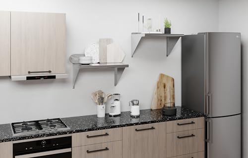 24" Long X 16" Deep Stainless Steel Wall Shelf