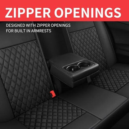 Faux Leather Full Set Car Seat Covers