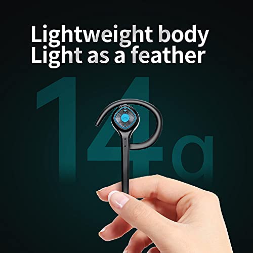 Wireless Bluetooth Earpiece Headphone Dual Noise Cancelling Mic Painless Open
