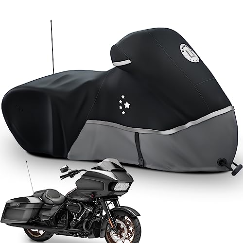 Motorcycle Cover 420D Heavy Duty Storage for Touring Models Harley Davidson Road King