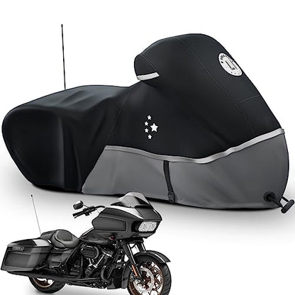Motorcycle Cover 420D Heavy Duty Storage for Touring Models Harley Davidson Road King