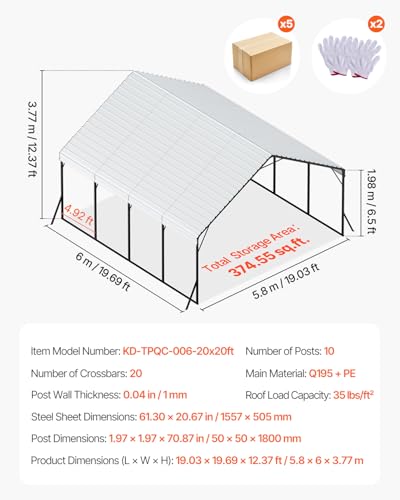 Heavy Duty Metal Carport