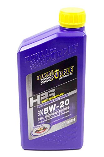 36520-6PK HPS 5W-20 Synthetic Motor Oil with Synerlec Additive Technology - 1 Quart, (Case of 6) (192 Fl Oz)