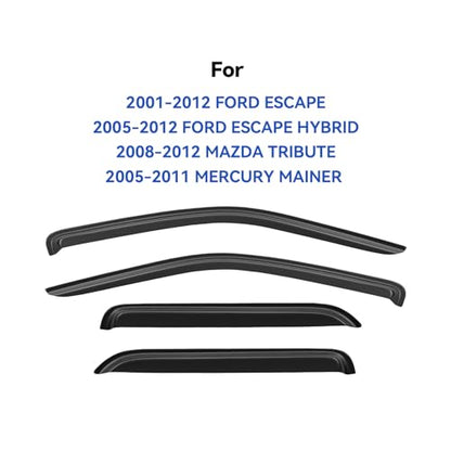 Window Visors Rain Guards for 2001