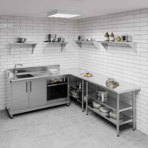 36" Long X 14" Deep Stainless Steel Wall Shelf
