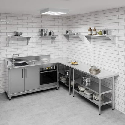 36" Long X 14" Deep Stainless Steel Wall Shelf