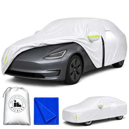 Car Cover Waterproof All Weather Custom Fit for Model 3