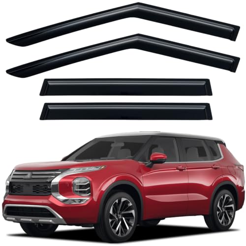 Window Visors Rain Guards for 2022 2023 2024 2025 2026 Mitsubishi Outlander