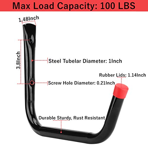 Heavy Duty Garage Storage Hooks (4 Count)