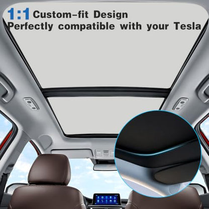 2 Pack Gray Roof Sunshade for Tesla Model 3 (2 Count)