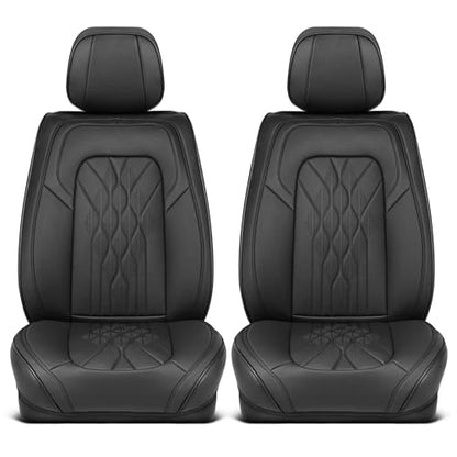 Curated Mosaic Leather Seat Covers for Cars & SUVs (2 Count)