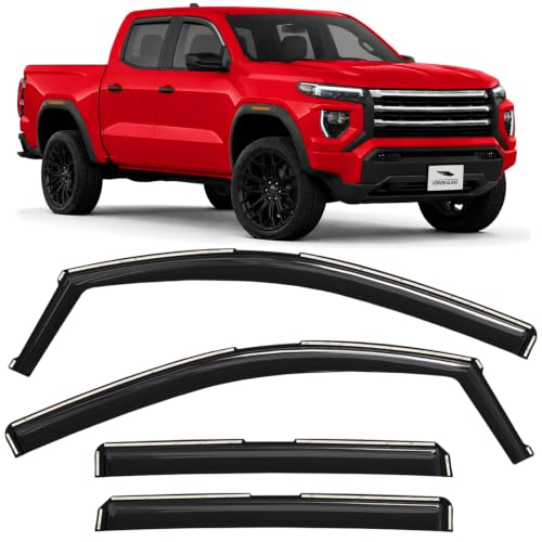 in Channel Extra Durable Rain Guards for GMC Canyon 2023 (4 Count)